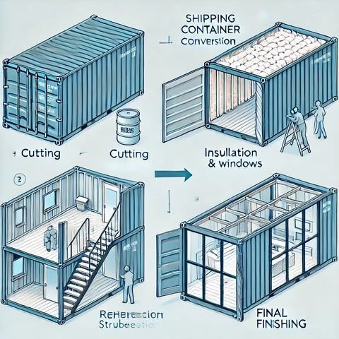 Alt Text: Flowchart illustrating shipping container modifications sydney approval steps via Development Application or CDC